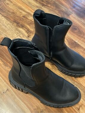 Chunky Black Ankle Boots